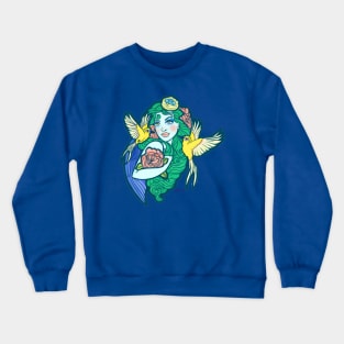 Bird Lady Crewneck Sweatshirt